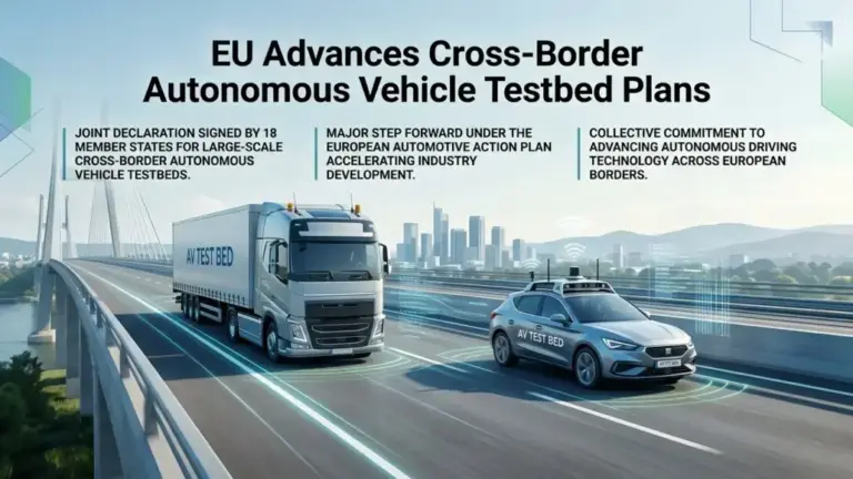 EU Advances Cross-Border Autonomous Vehicle Testbed Plans