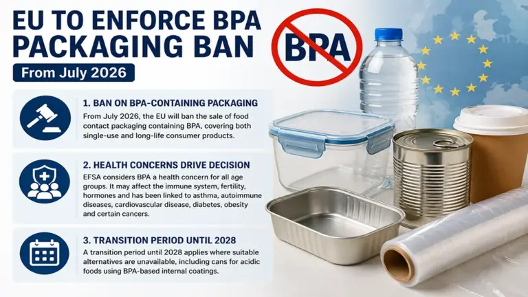 EU to Enforce BPA Packaging Ban for Food Contact Items