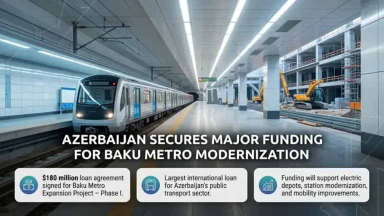Baku Metro Expansion Project Phase 1 Secures Major AIIB Loan