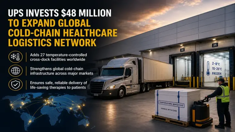 UPS Invests $48M to Advance Cold-Chain Healthcare Logistics
