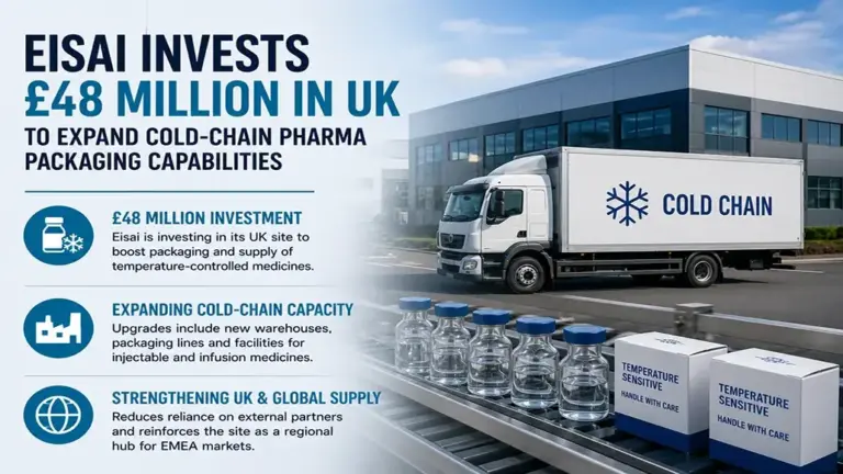 Eisai Advances Cold-Chain Pharma Packaging Capacity in UK