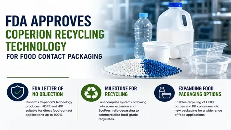 Coperion Gains FDA Clearance for Food Contact Packaging