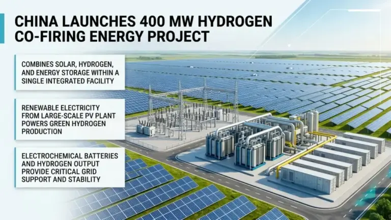China Launches 400 MW Hydrogen Co-Firing Energy Project