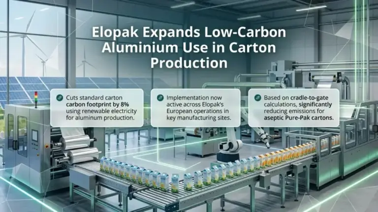 Elopak Expands Low-Carbon Aluminium Use in Carton Production