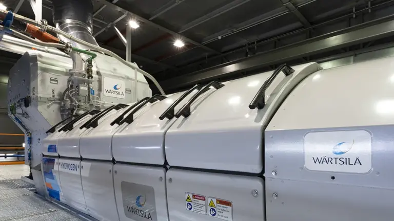 Wartsila Tests Mega 100% Hydrogen Engine on Spain Grid