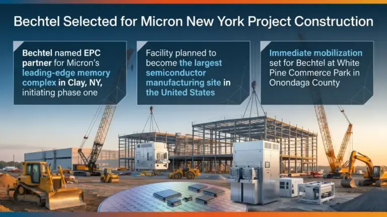 Bechtel Selected for Micron New York Project Construction