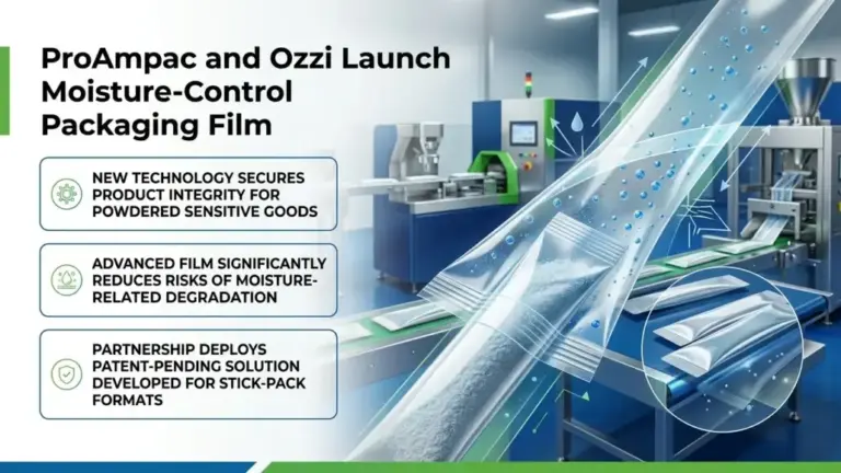 ProAmpac and Ozzi Launch Moisture-Control Packaging Film