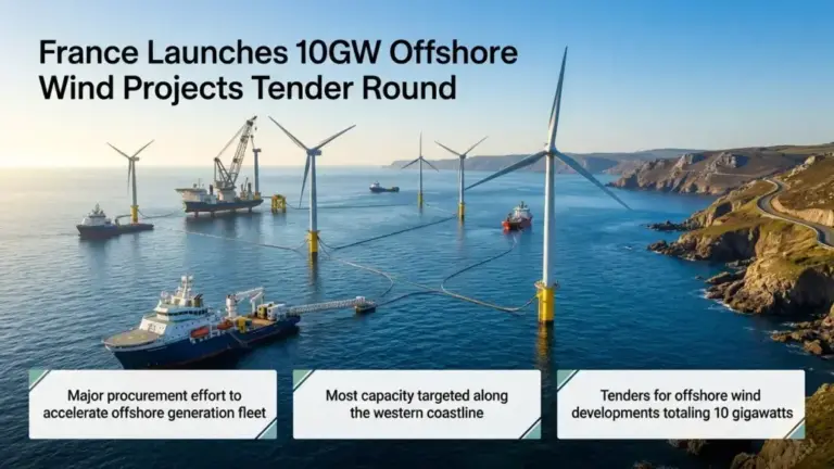 France Launches 10GW Offshore Wind Projects Tender Round