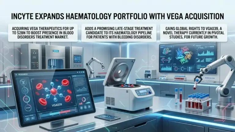 Incyte Expands Haematology Portfolio with Vega Acquisition