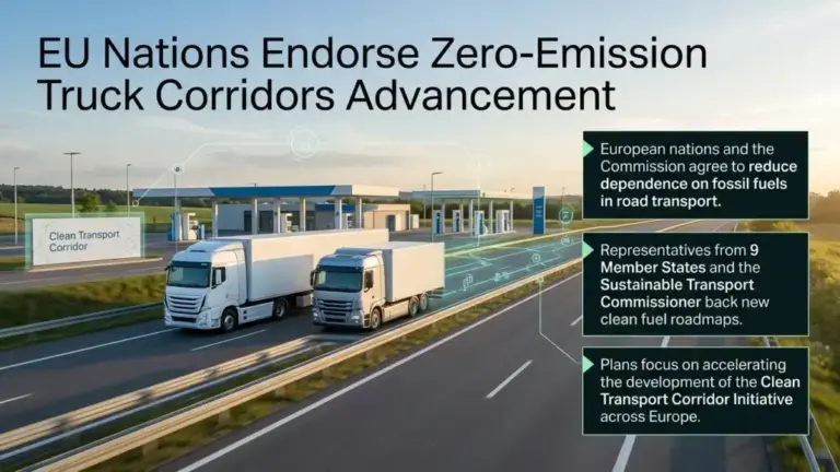 EU Nations Endorse Zero-Emission Truck Corridors Advancement