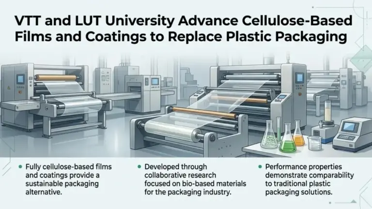 VTT and LUT University Advance Cellulose-Based Films and Coatings to Replace Plastic Films