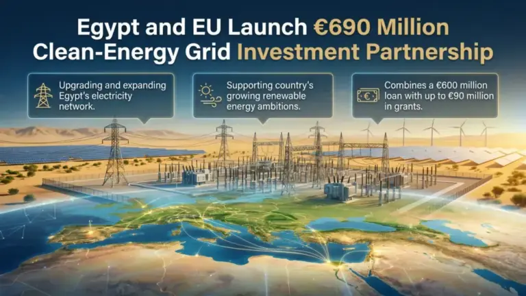 Egypt and EU Launch €690 Million Clean-Energy Grid Investment Partnership