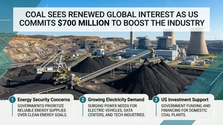 Coal Sees Renewed Global Interest as US Commits $700 Million to Boost the Industry