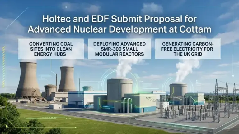 Holtec and EDF Submit Proposal for Advanced Nuclear Development at Cottam