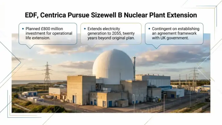 EDF, Centrica Pursue Sizewell B Nuclear Plant Extension