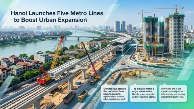 Hanoi Launches Five Metro Lines to Boost Urban Expansion