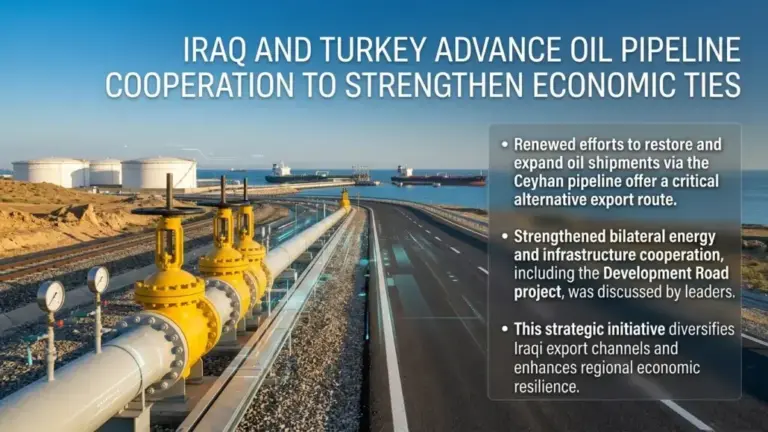 Iraq-Türkiye Oil Pipeline Cooperation Talks Regain Momentum