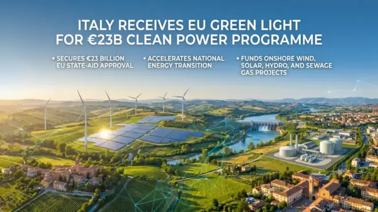 Italy Receives EU Green Light for €23B Clean Power Programme