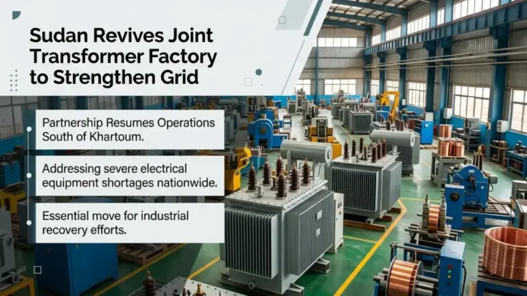 Sudan Revives Joint Transformer Factory to Strengthen Grid