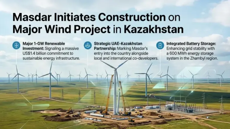 Masdar Initiates Construction on Major Wind Project in Kazakhstan