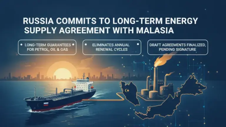 Russia Agrees to Ensure Long-Term Energy Supply to Malaysia