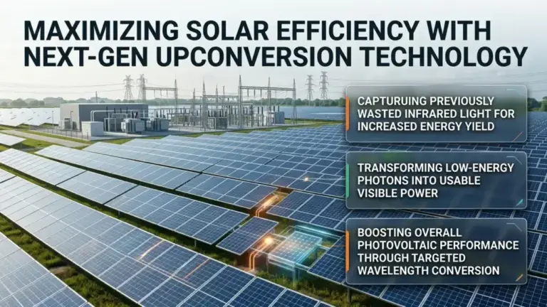 Nanoscale Light Upconversion Boosts Solar Cells, Says UNSW