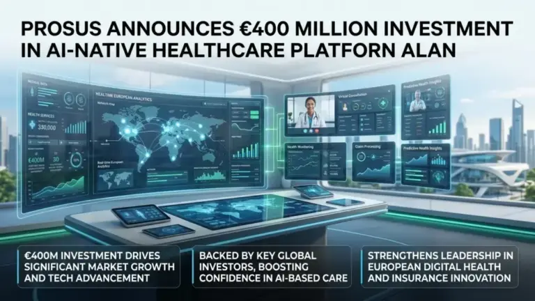 Prosus Announces €400 Million Investment in AI-Native Healthcare Platform Alan