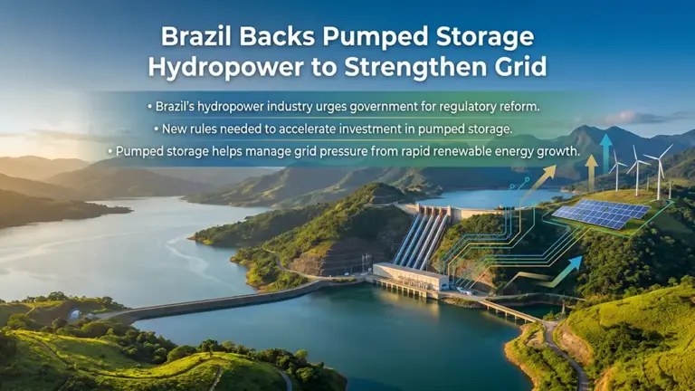 Brazil Backs Pumped Storage Hydropower to Strengthen Grid