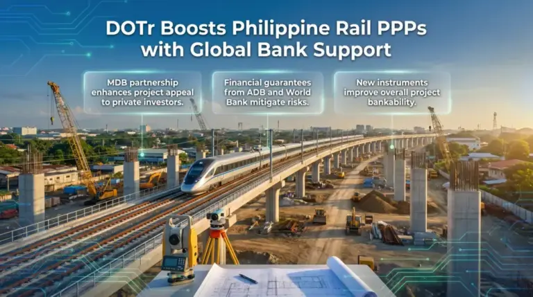 Philippines Taps ADB, World Bank for Rail PPP Investment