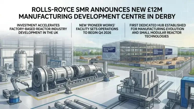 Rolls-Royce SMR Announces New £12m Manufacturing Development Centre in Derby