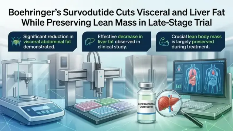 Boehringer’s Survodutide Cuts Visceral and Liver Fat While Preserving Lean Mass in Late-Stage Trial
