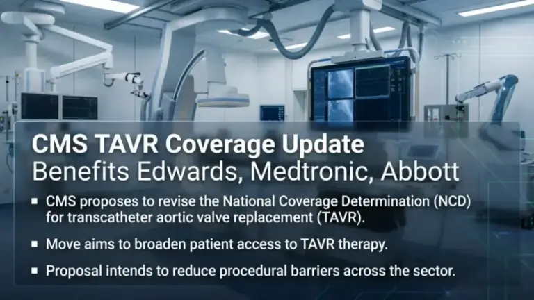 CMS TAVR Coverage Update Benefits Edwards, Medtronic, Abbott