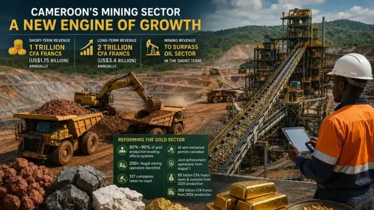 Mining Income Surpassing Dominant Oil Sector in Cameroon