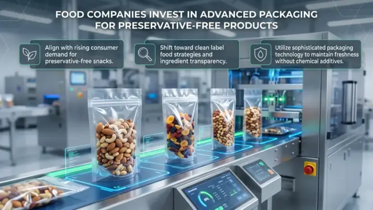 Food Companies Invest in Advanced Packaging for Preservative-Free Products