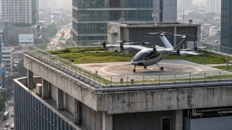 Air Taxi Vertiports Powering Advanced Urban Air Mobility