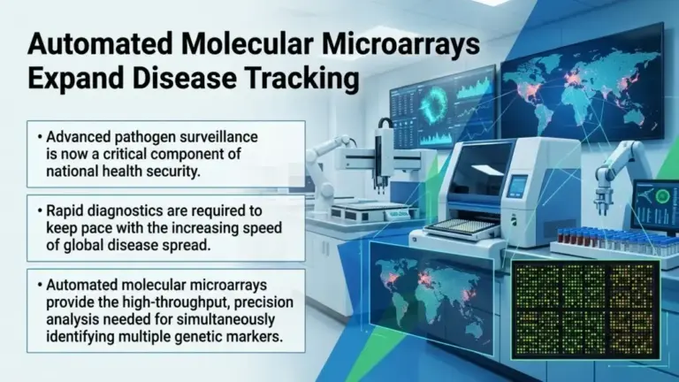 Automated Molecular Microarrays Expand Disease Tracking