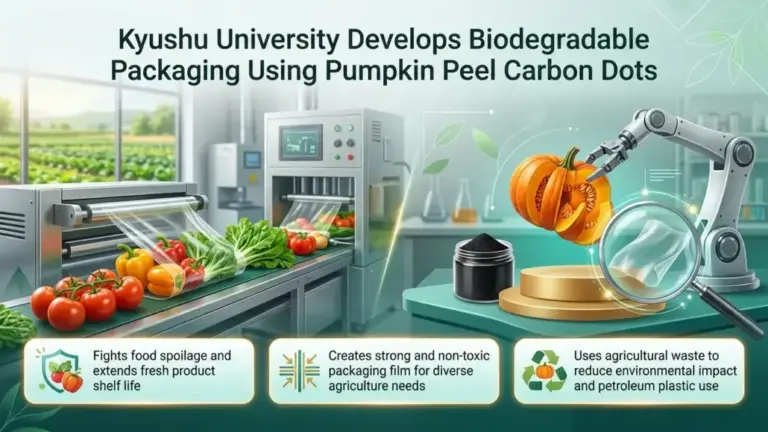 Kyushu University Develops Biodegradable Packaging Using Pumpkin Peel Carbon Dots