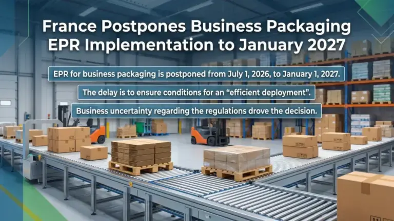 France Postpones Business Packaging EPR Implementation to January 2027