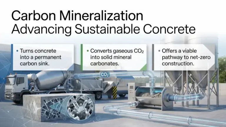 Carbon Mineralization Advancing Sustainable Concrete