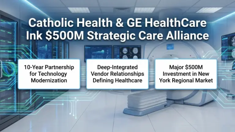 Catholic Health and GE HealthCare Ink $500M Strategic Care Alliance