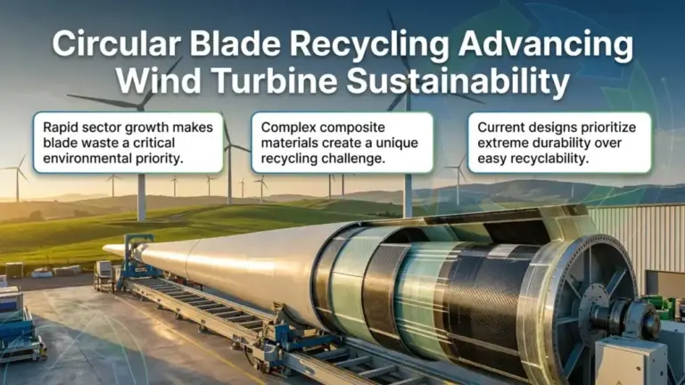 Circular Blade Recycling Advancing Wind Turbine Sustainability
