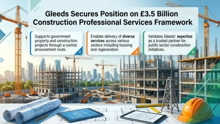 Gleeds Secures Position on £3.5 Billion Construction Professional Services Framework
