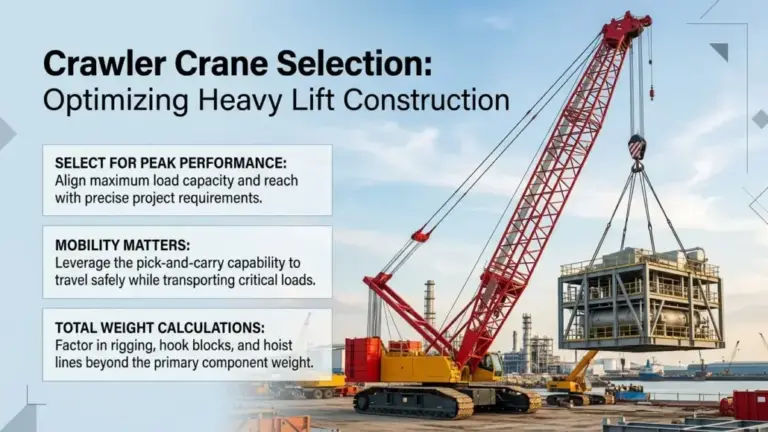 Crawler Crane Selection Optimizing Heavy Lift Construction Projects