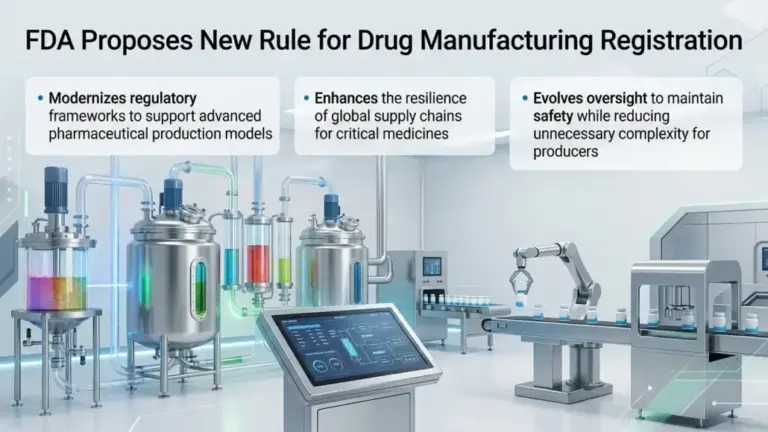 FDA Proposes Rule to Ease Drug Manufacturing Registration