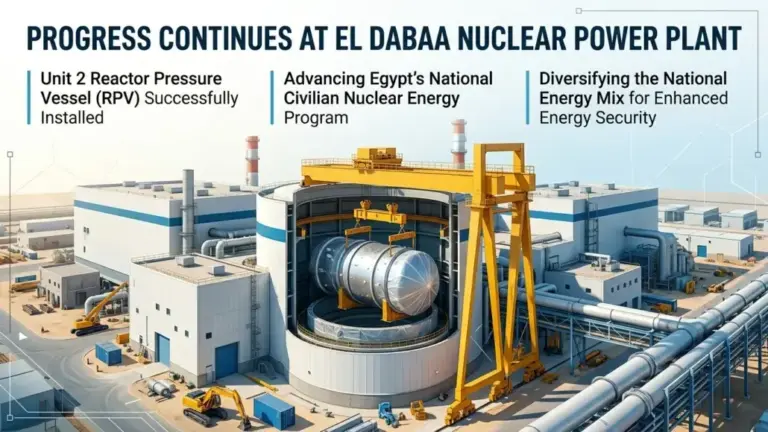 Egypt Advances El Dabaa Nuclear Power Plant Construction