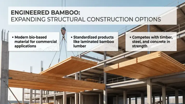Engineered Bamboo Expanding Structural Construction Options