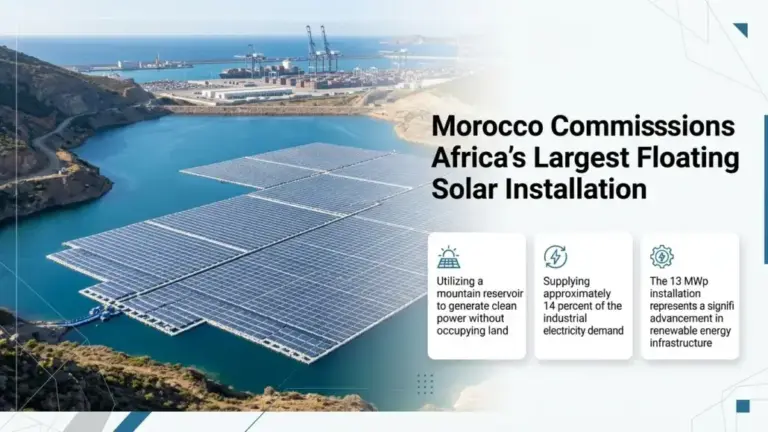 Morocco Commissions Africa’s Largest Floating Solar Installation