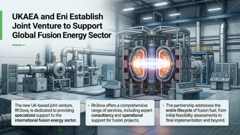 UKAEA and Eni Establish Joint Venture to Support Global Fusion Energy Sector