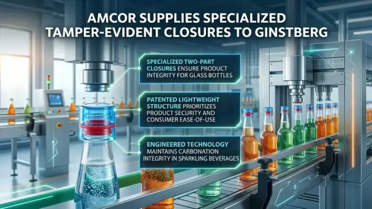 Amcor Supplies Specialized Tamper-Evident Closures to Ginstberg