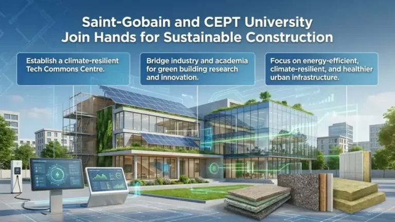 Saint-Gobain and CEPT University Join Hands for Sustainable Construction